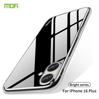 iPhone 16 Plus Clear TPU Case - Ultra-Thin, Shockproof, Anti-Yellowing Transparent Soft Protective Cover with Precise Cutouts, Scratch Resistance & Lightweight Design