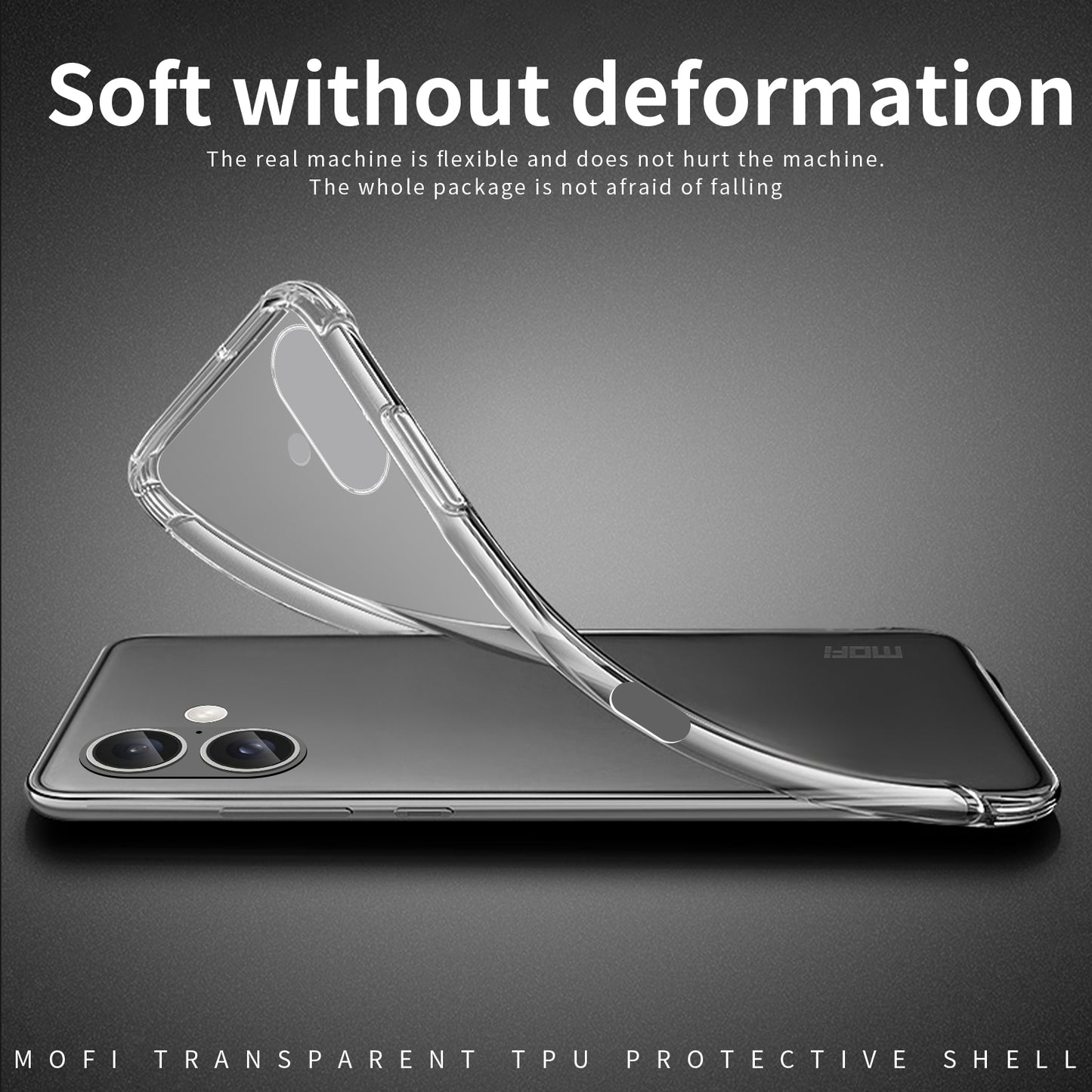 iPhone 16 Plus Clear TPU Case - Ultra-Thin, Shockproof, Anti-Yellowing Transparent Soft Protective Cover with Precise Cutouts, Scratch Resistance & Lightweight Design