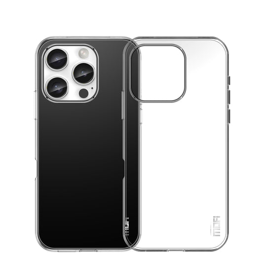 iPhone 16 Pro Clear TPU Case - Ultra-Thin, Shockproof, Anti-Yellowing Transparent Soft Protective Cover with Precise Cutouts, Scratch Resistance & Lightweight Design