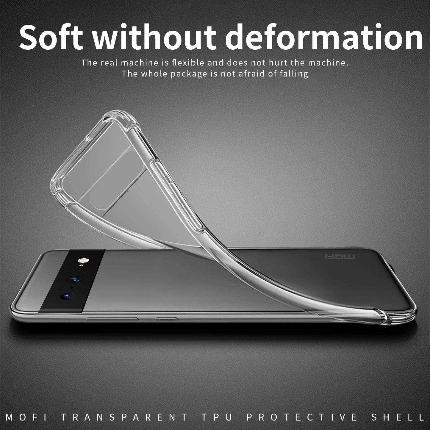 Google Pixel 8 Clear TPU Case - Ultra-Thin, Shockproof, Anti-Yellowing Transparent Soft Protective Cover with Precise Cutouts, Scratch Resistance & Lightweight Design
