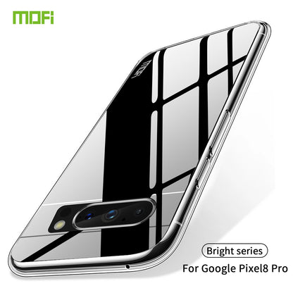 Google Pixel 8 Pro Clear TPU Case - Ultra-Thin, Shockproof, Anti-Yellowing Transparent Soft Protective Cover with Precise Cutouts, Scratch Resistance & Lightweight Design