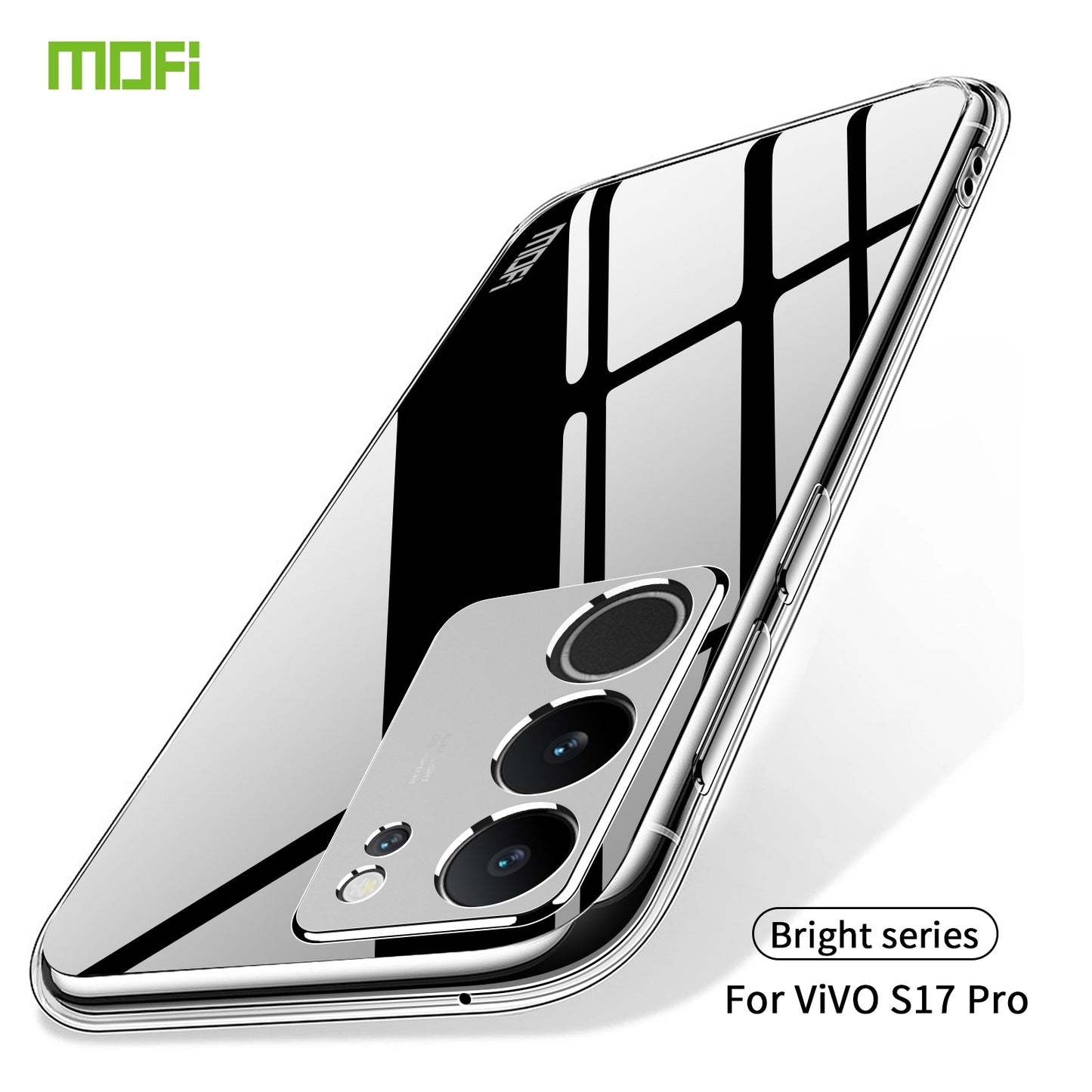vivo S17 Pro Clear TPU Case - Ultra-Thin, Shockproof, Anti-Yellowing Transparent Soft Protective Cover with Precise Cutouts, Scratch Resistance & Lightweight Design
