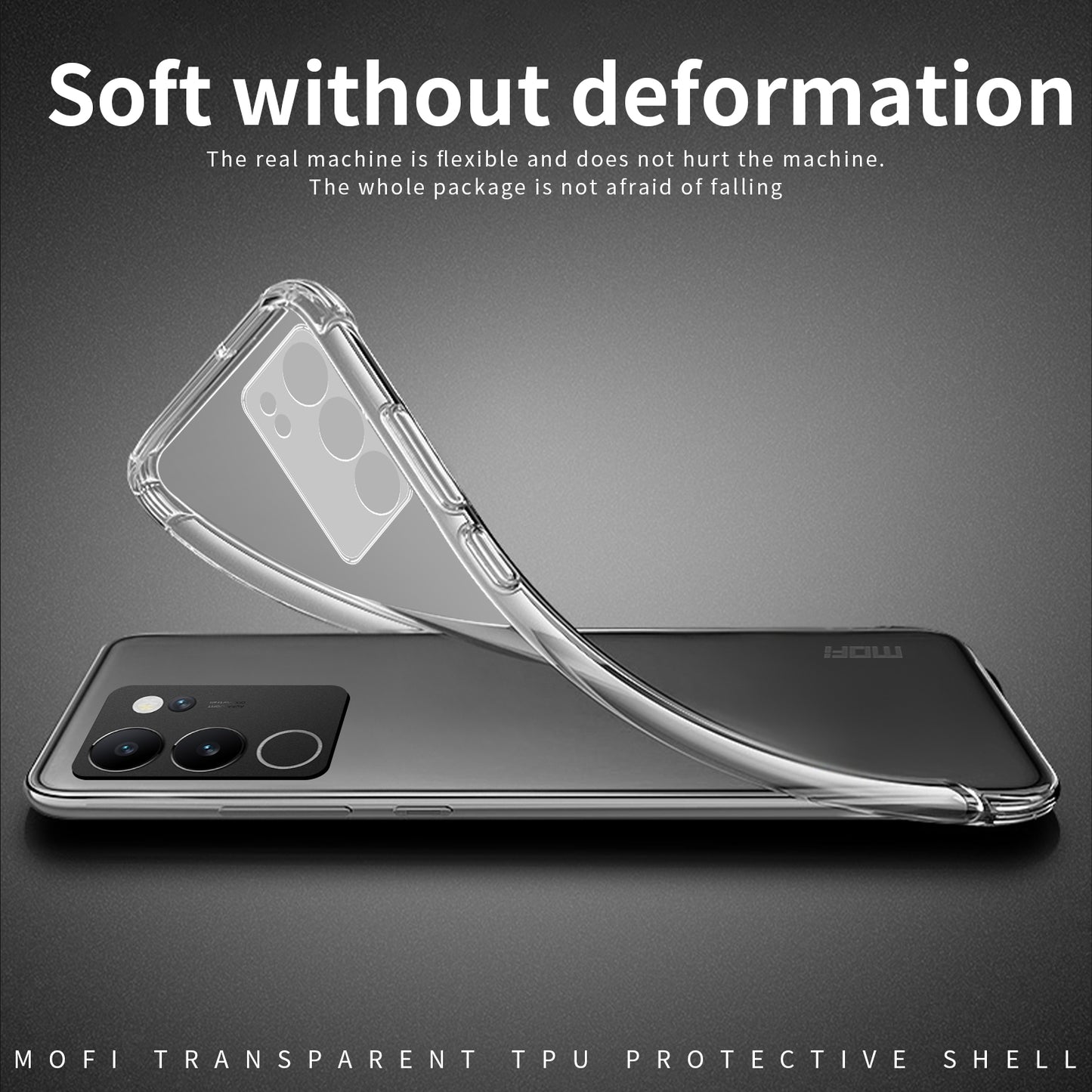 vivo S17 Pro Clear TPU Case - Ultra-Thin, Shockproof, Anti-Yellowing Transparent Soft Protective Cover with Precise Cutouts, Scratch Resistance & Lightweight Design