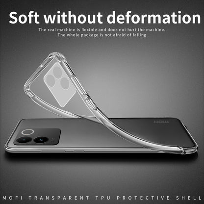 vivo S17e Clear TPU Case - Ultra-Thin, Shockproof, Anti-Yellowing Transparent Soft Protective Cover with Precise Cutouts, Scratch Resistance & Lightweight Design