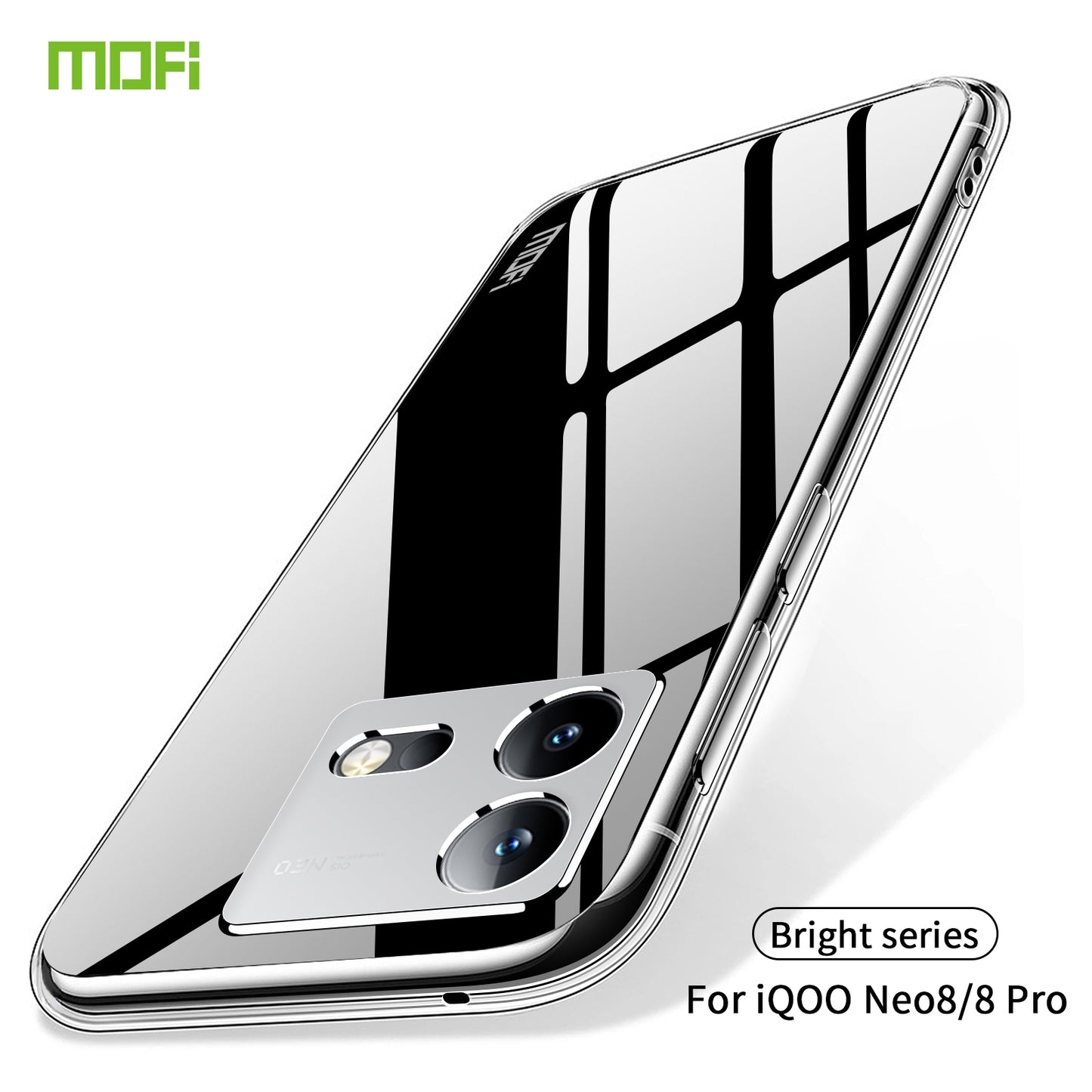 vivo iQOO Neo8/Neo8 Pro Clear TPU Case - Ultra-Thin, Shockproof, Anti-Yellowing Transparent Soft Protective Cover with Precise Cutouts, Scratch Resistance & Lightweight Design