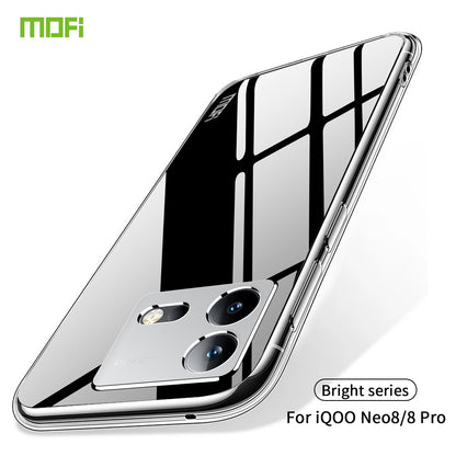 vivo iQOO Neo8/Neo8 Pro Clear TPU Case - Ultra-Thin, Shockproof, Anti-Yellowing Transparent Soft Protective Cover with Precise Cutouts, Scratch Resistance & Lightweight Design