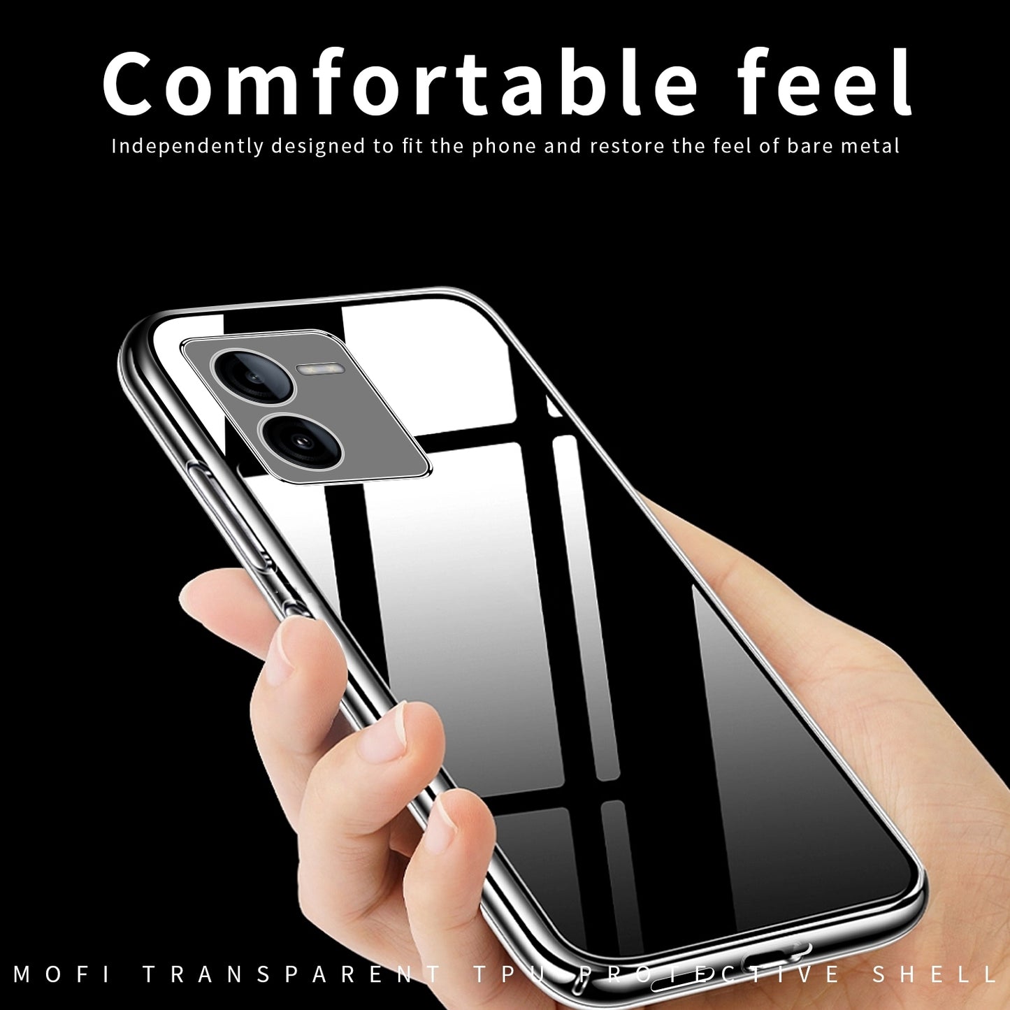 vivo iQOO Z9 Clear TPU Case - Ultra-Thin, Shockproof, Anti-Yellowing Transparent Soft Protective Cover with Precise Cutouts, Scratch Resistance & Lightweight Design