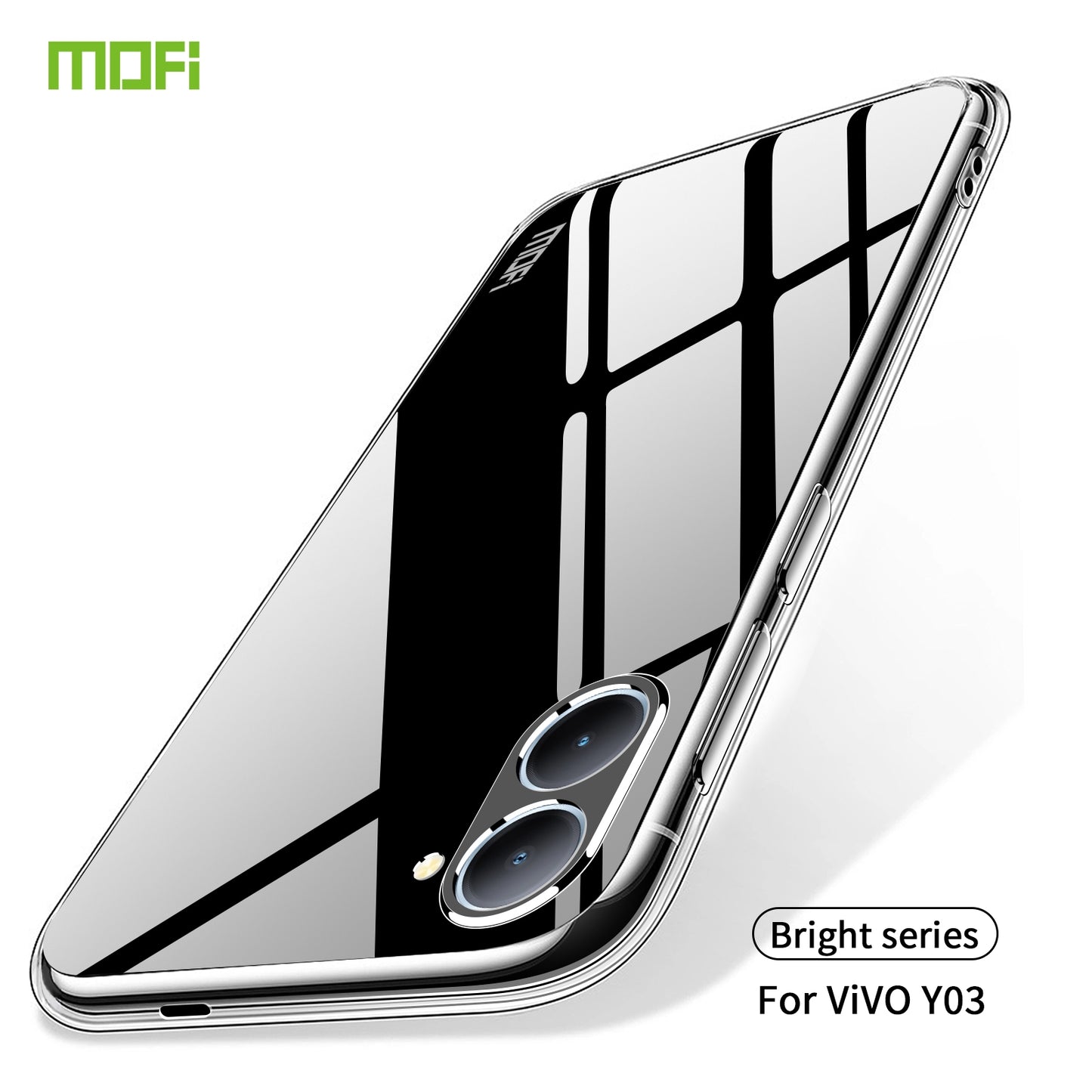 vivo Y03 Clear TPU Case - Ultra-Thin, Shockproof, Anti-Yellowing Transparent Soft Protective Cover with Precise Cutouts, Scratch Resistance & Lightweight Design