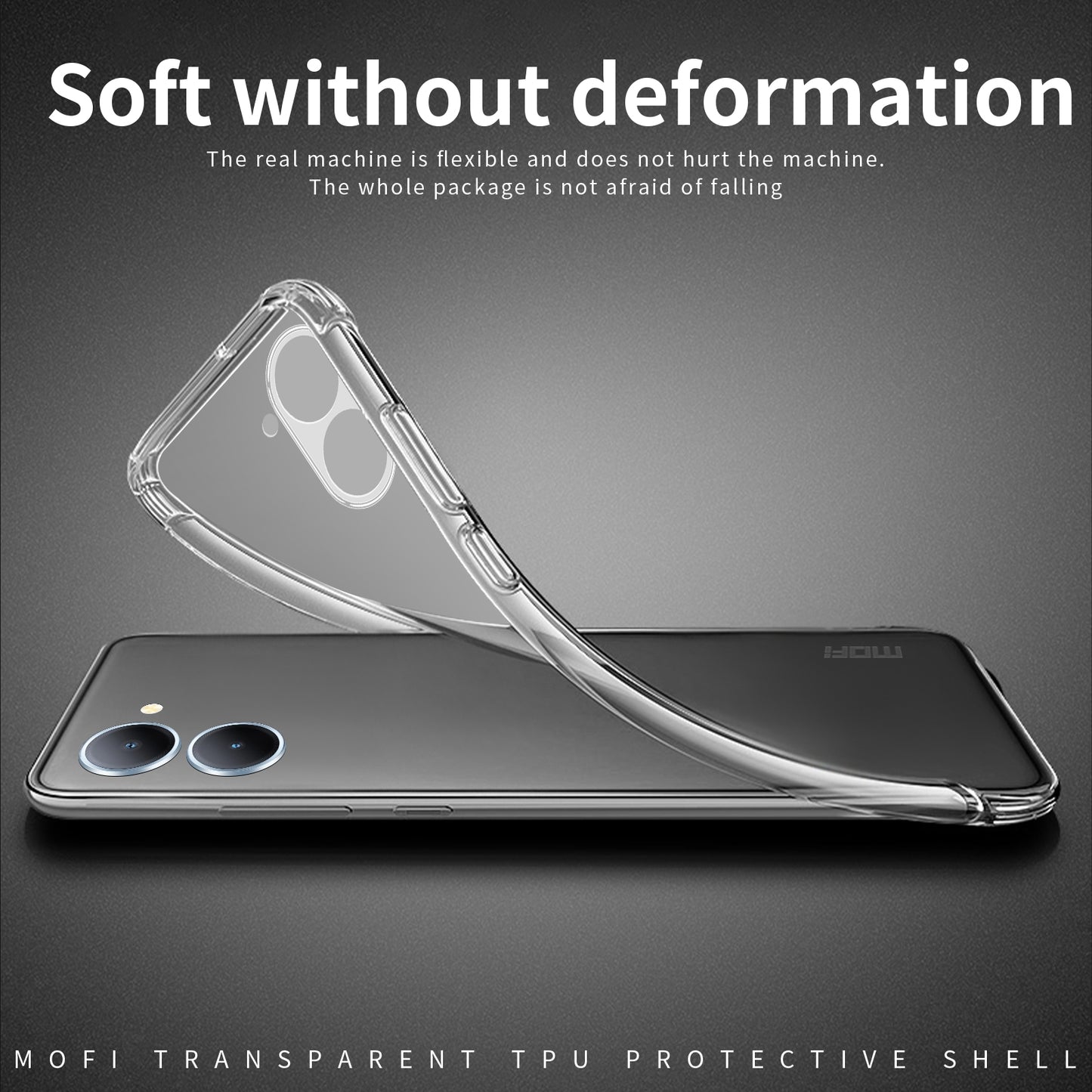 vivo Y03 Clear TPU Case - Ultra-Thin, Shockproof, Anti-Yellowing Transparent Soft Protective Cover with Precise Cutouts, Scratch Resistance & Lightweight Design