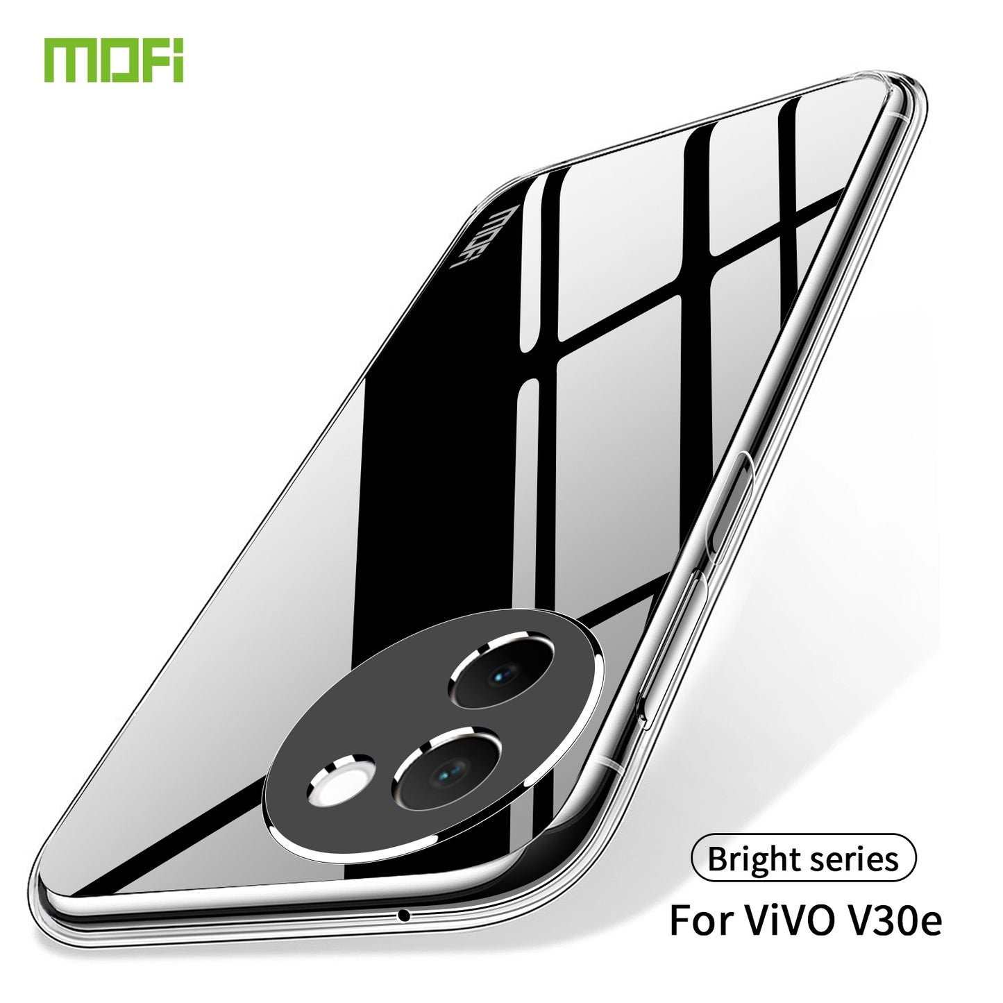 vivo V30e Clear TPU Case - Ultra-Thin, Shockproof, Anti-Yellowing Transparent Soft Protective Cover with Precise Cutouts, Scratch Resistance & Lightweight Design