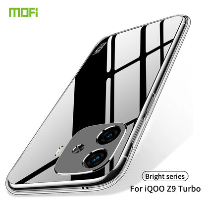 vivo iQOO Z9 Turbo Clear TPU Case - Ultra-Thin, Shockproof, Anti-Yellowing Transparent Soft Protective Cover with Precise Cutouts, Scratch Resistance & Lightweight Design