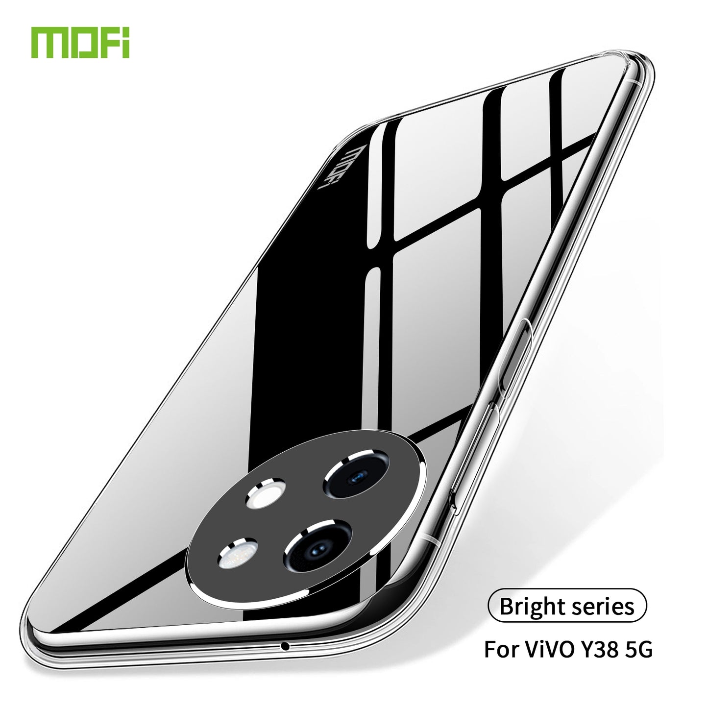 For vivo Y38 5G Clear TPU Case - Ultra-Thin, Shockproof, Anti-Yellowing Transparent Soft Protective Cover with Precise Cutouts, Scratch Resistance & Lightweight Design