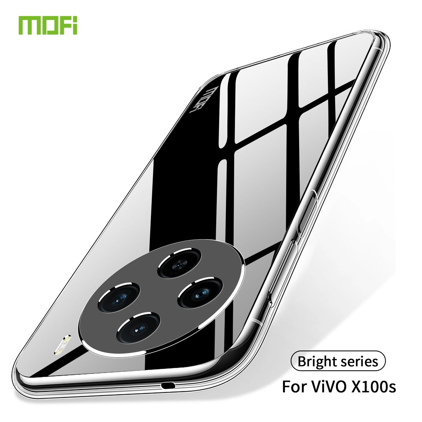 vivo X100s Clear TPU Case - Ultra-Thin, Shockproof, Anti-Yellowing Transparent Soft Protective Cover with Precise Cutouts, Scratch Resistance & Lightweight Design