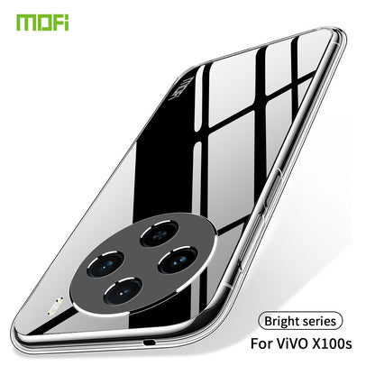 vivo X100s Clear TPU Case - Ultra-Thin, Shockproof, Anti-Yellowing Transparent Soft Protective Cover with Precise Cutouts, Scratch Resistance & Lightweight Design