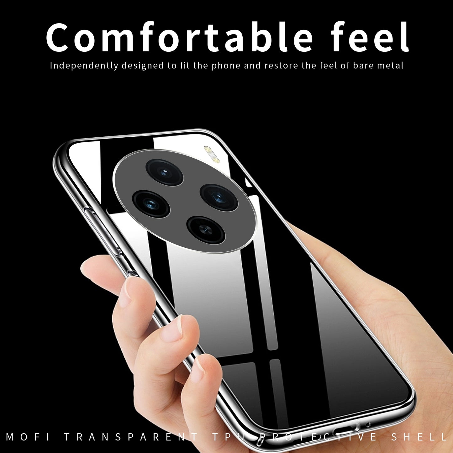 vivo X100s Clear TPU Case - Ultra-Thin, Shockproof, Anti-Yellowing Transparent Soft Protective Cover with Precise Cutouts, Scratch Resistance & Lightweight Design