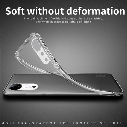 vivo S19 Clear TPU Case - Ultra-Thin, Shockproof, Anti-Yellowing Transparent Soft Protective Cover with Precise Cutouts, Scratch Resistance & Lightweight Design