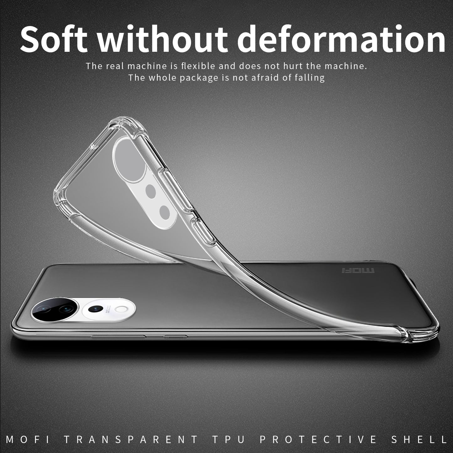 vivo V40 Clear TPU Case - Ultra-Thin, Shockproof, Anti-Yellowing Transparent Soft Protective Cover with Precise Cutouts, Scratch Resistance & Lightweight Design