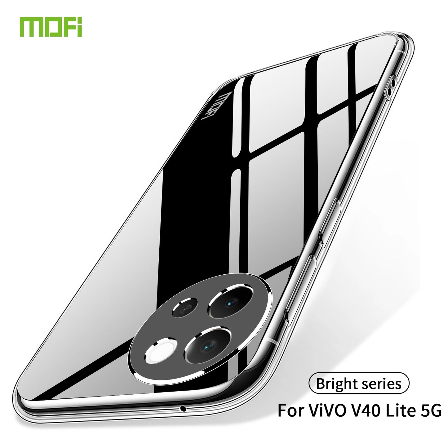 vivo V40 Lite 5G Clear TPU Case - Ultra-Thin, Shockproof, Anti-Yellowing Transparent Soft Protective Cover with Precise Cutouts, Scratch Resistance & Lightweight Design