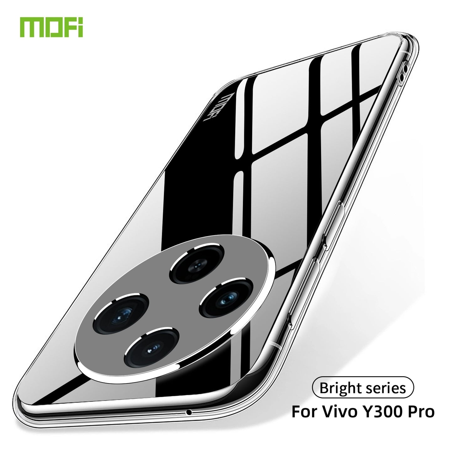 For vivo Y300 Pro Clear TPU Case - Ultra-Thin, Shockproof, Anti-Yellowing Transparent Soft Protective Cover with Precise Cutouts, Scratch Resistance & Lightweight Design