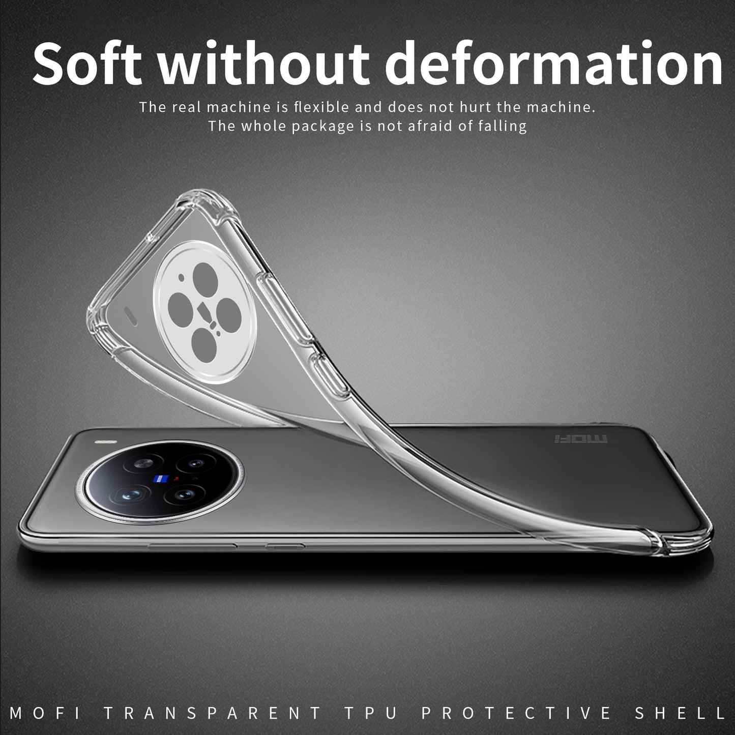 vivo X200 Pro Clear TPU Case - Ultra-Thin, Shockproof, Anti-Yellowing Transparent Soft Protective Cover with Precise Cutouts, Scratch Resistance & Lightweight Design