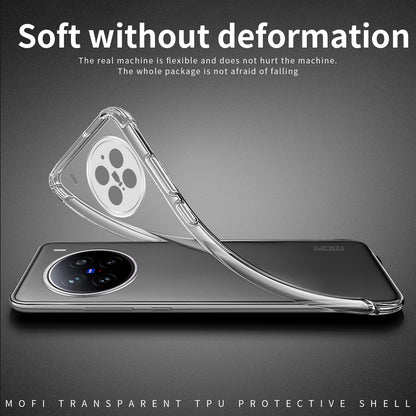 vivo X200 Pro Clear TPU Case - Ultra-Thin, Shockproof, Anti-Yellowing Transparent Soft Protective Cover with Precise Cutouts, Scratch Resistance & Lightweight Design