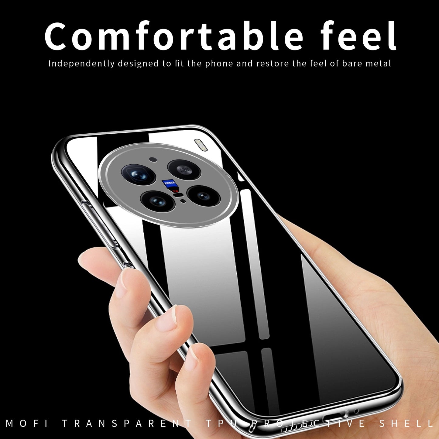 vivo X200 Pro Clear TPU Case - Ultra-Thin, Shockproof, Anti-Yellowing Transparent Soft Protective Cover with Precise Cutouts, Scratch Resistance & Lightweight Design
