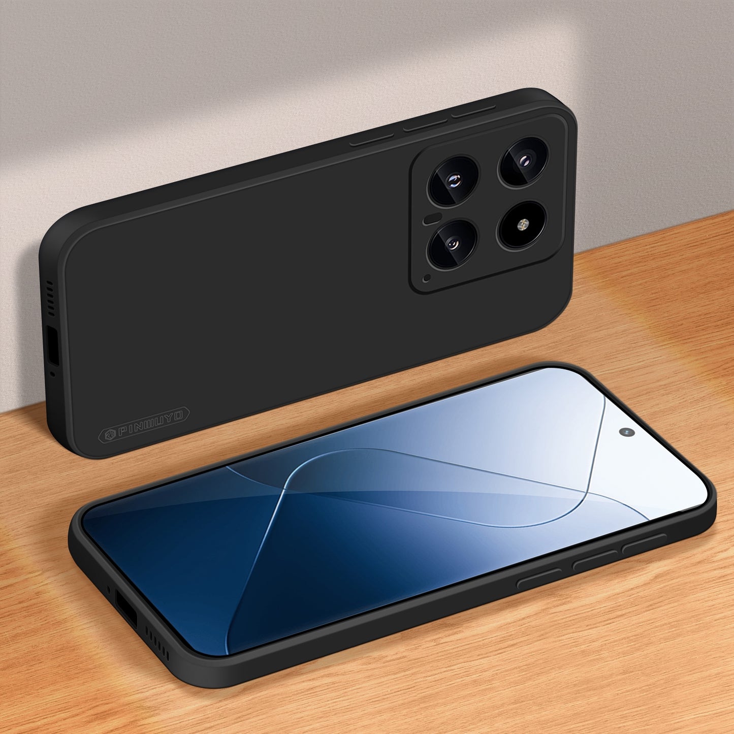 Xiaomi 14 Phone Case - Liquid Silicone TPU Protective Cover with Anti-Scratch, Shockproof Design, Fingerprint Resistant & Soft Grip Feel