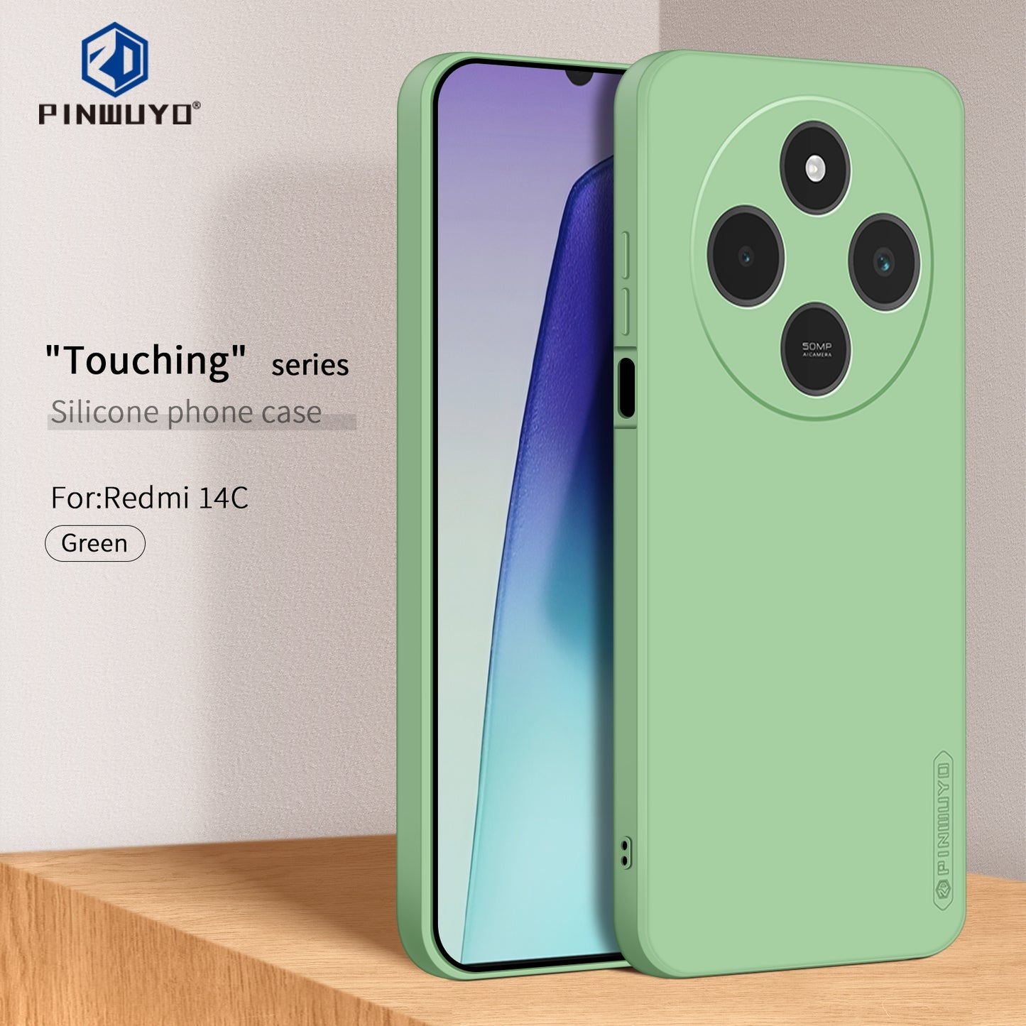 Xiaomi Redmi 14C 4G Phone Case - Liquid Silicone TPU Protective Cover with Anti-Scratch, Shockproof Design, Fingerprint Resistant & Soft Grip Feel