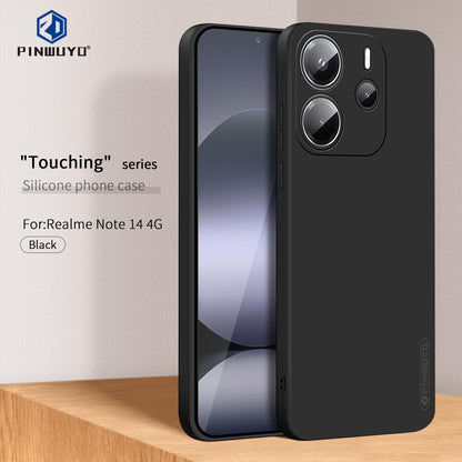 For Redmi Note 14 4G 163.25mm Phone Case - Liquid Silicone TPU Protective Cover with Anti-Scratch, Shockproof Design, Fingerprint Resistant & Soft Grip Feel