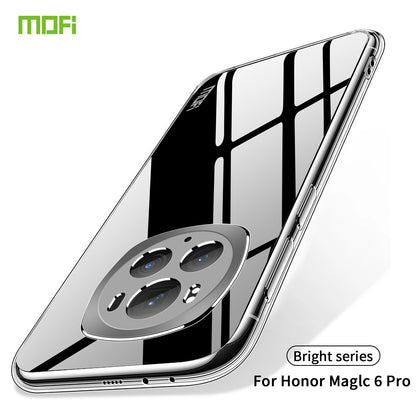 Honor Magic6 Pro Clear TPU Case - Ultra-Thin, Shockproof, Anti-Yellowing Transparent Soft Protective Cover with Precise Cutouts, Scratch Resistance & Lightweight Design