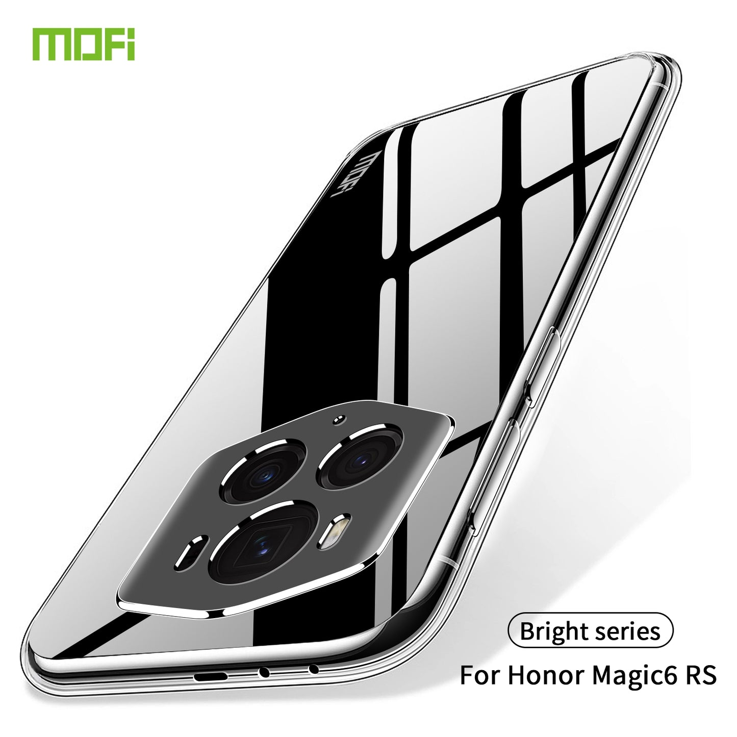 Honor Magic6 RSR Clear TPU Case - Ultra-Thin, Shockproof, Anti-Yellowing Transparent Soft Protective Cover with Precise Cutouts, Scratch Resistance & Lightweight Design