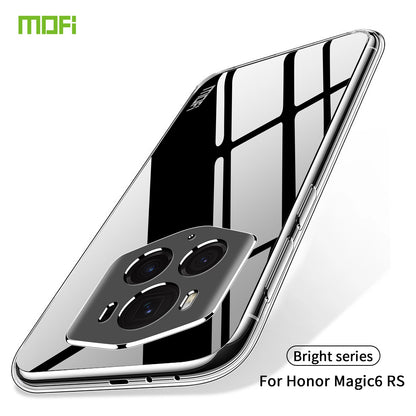 Honor Magic6 RSR Clear TPU Case - Ultra-Thin, Shockproof, Anti-Yellowing Transparent Soft Protective Cover with Precise Cutouts, Scratch Resistance & Lightweight Design