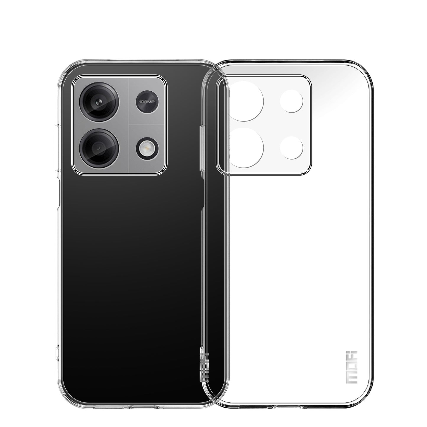 Xiaomi Redmi Note 13 5G Clear TPU Case - Ultra-Thin, Shockproof, Anti-Yellowing Transparent Soft Protective Cover with Precise Cutouts, Scratch Resistance & Lightweight Design