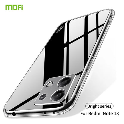 Xiaomi Redmi Note 13 5G Clear TPU Case - Ultra-Thin, Shockproof, Anti-Yellowing Transparent Soft Protective Cover with Precise Cutouts, Scratch Resistance & Lightweight Design