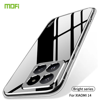 Xiaomi 14 Clear TPU Case - Ultra-Thin, Shockproof, Anti-Yellowing Transparent Soft Protective Cover with Precise Cutouts, Scratch Resistance & Lightweight Design