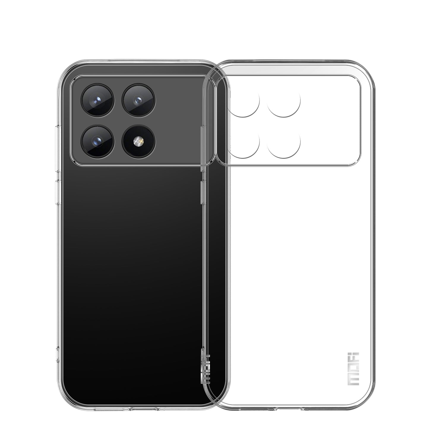 Xiaomi Redmi K70/K70 Pro Clear TPU Case - Ultra-Thin, Shockproof, Anti-Yellowing Transparent Soft Protective Cover with Precise Cutouts, Scratch Resistance & Lightweight Design