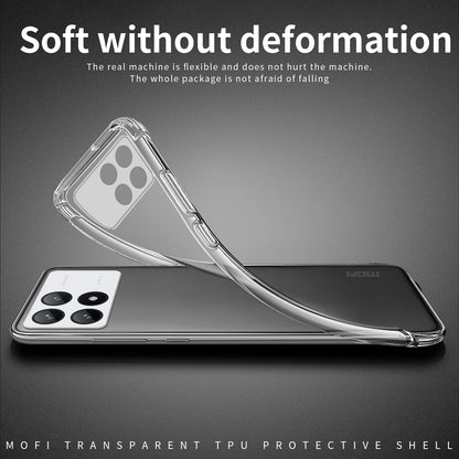 Xiaomi Redmi K70/K70 Pro Clear TPU Case - Ultra-Thin, Shockproof, Anti-Yellowing Transparent Soft Protective Cover with Precise Cutouts, Scratch Resistance & Lightweight Design