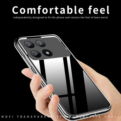 Xiaomi Redmi K70/K70 Pro Clear TPU Case - Ultra-Thin, Shockproof, Anti-Yellowing Transparent Soft Protective Cover with Precise Cutouts, Scratch Resistance & Lightweight Design