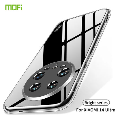 Xiaomi 14 Ultra Clear TPU Case - Ultra-Thin, Shockproof, Anti-Yellowing Transparent Soft Protective Cover with Precise Cutouts, Scratch Resistance & Lightweight Design