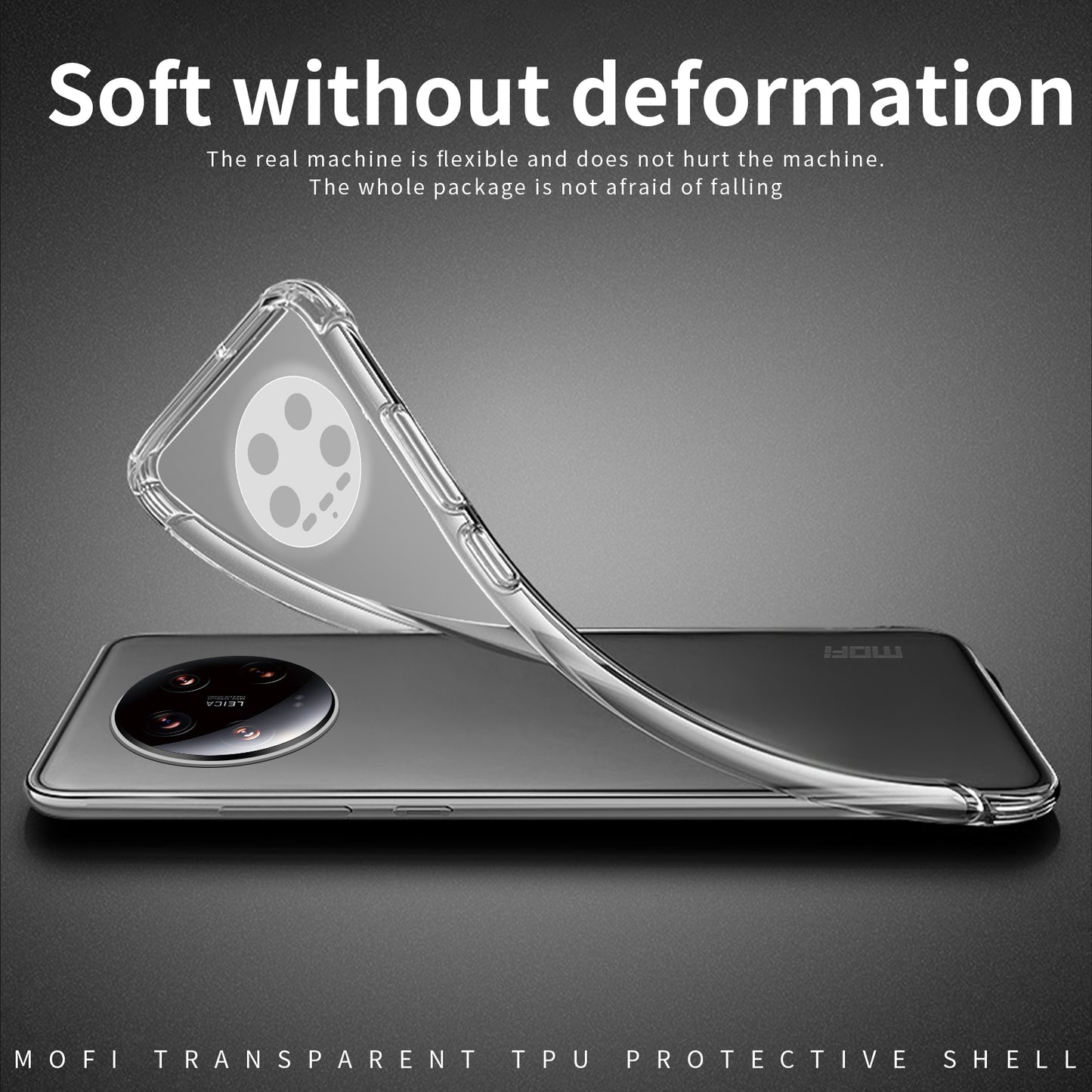 Xiaomi 14 Ultra Clear TPU Case - Ultra-Thin, Shockproof, Anti-Yellowing Transparent Soft Protective Cover with Precise Cutouts, Scratch Resistance & Lightweight Design