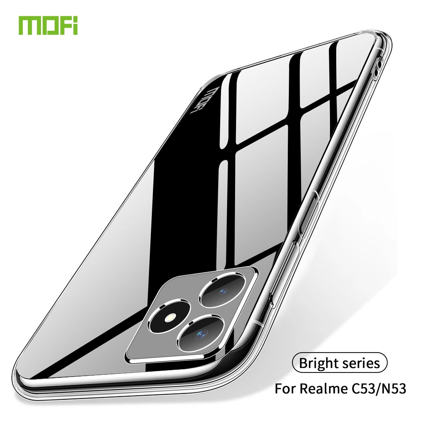 Realme C53 Clear TPU Case - Ultra-Thin, Shockproof, Anti-Yellowing Transparent Soft Protective Cover with Precise Cutouts, Scratch Resistance & Lightweight Design