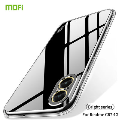 Realme C67 4G Clear TPU Case - Ultra-Thin, Shockproof, Anti-Yellowing Transparent Soft Protective Cover with Precise Cutouts, Scratch Resistance & Lightweight Design