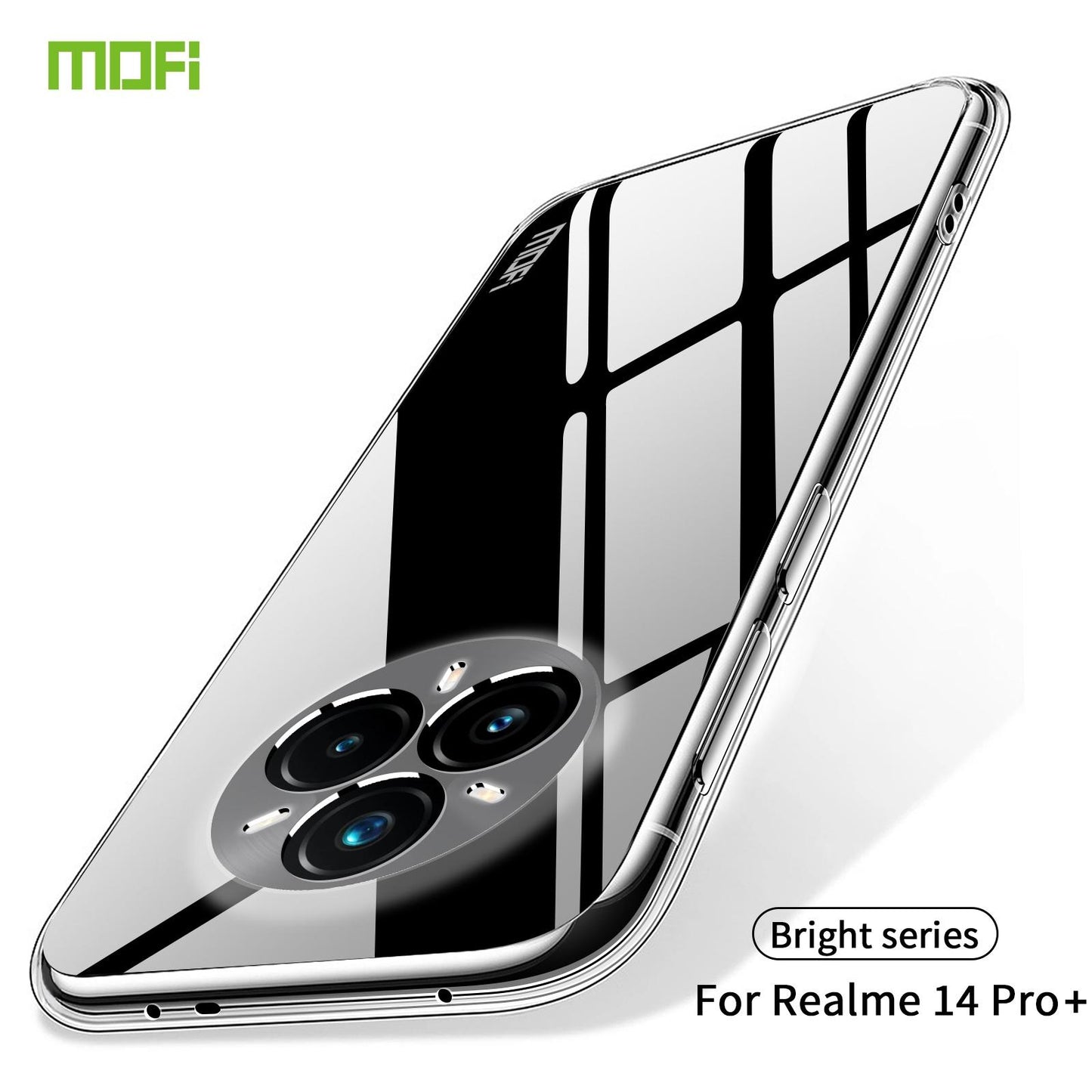 Realme 14 Pro+ Clear TPU Case - Ultra-Thin, Shockproof, Anti-Yellowing Transparent Soft Protective Cover with Precise Cutouts, Scratch Resistance & Lightweight Design