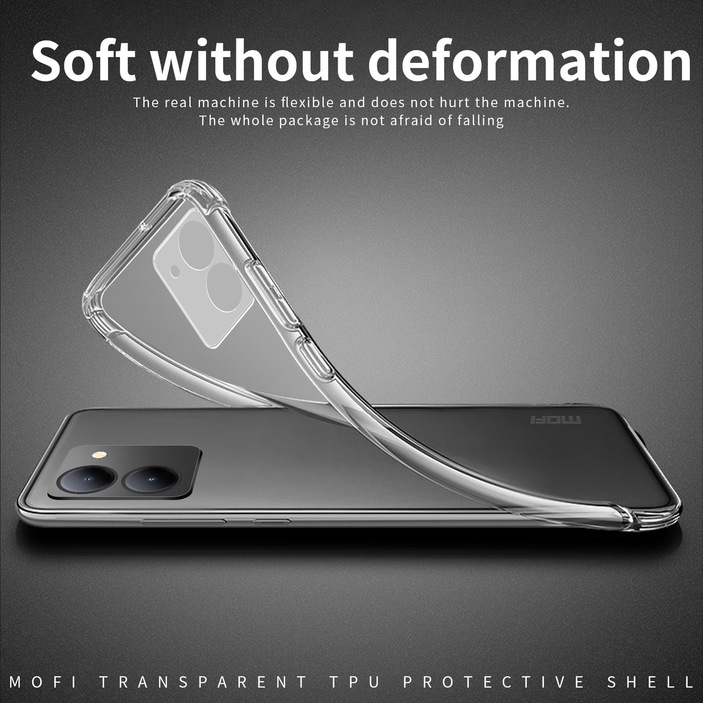 vivo Y78/Y78+ Clear TPU Case - Ultra-Thin, Shockproof, Anti-Yellowing Transparent Soft Protective Cover with Precise Cutouts, Scratch Resistance & Lightweight Design