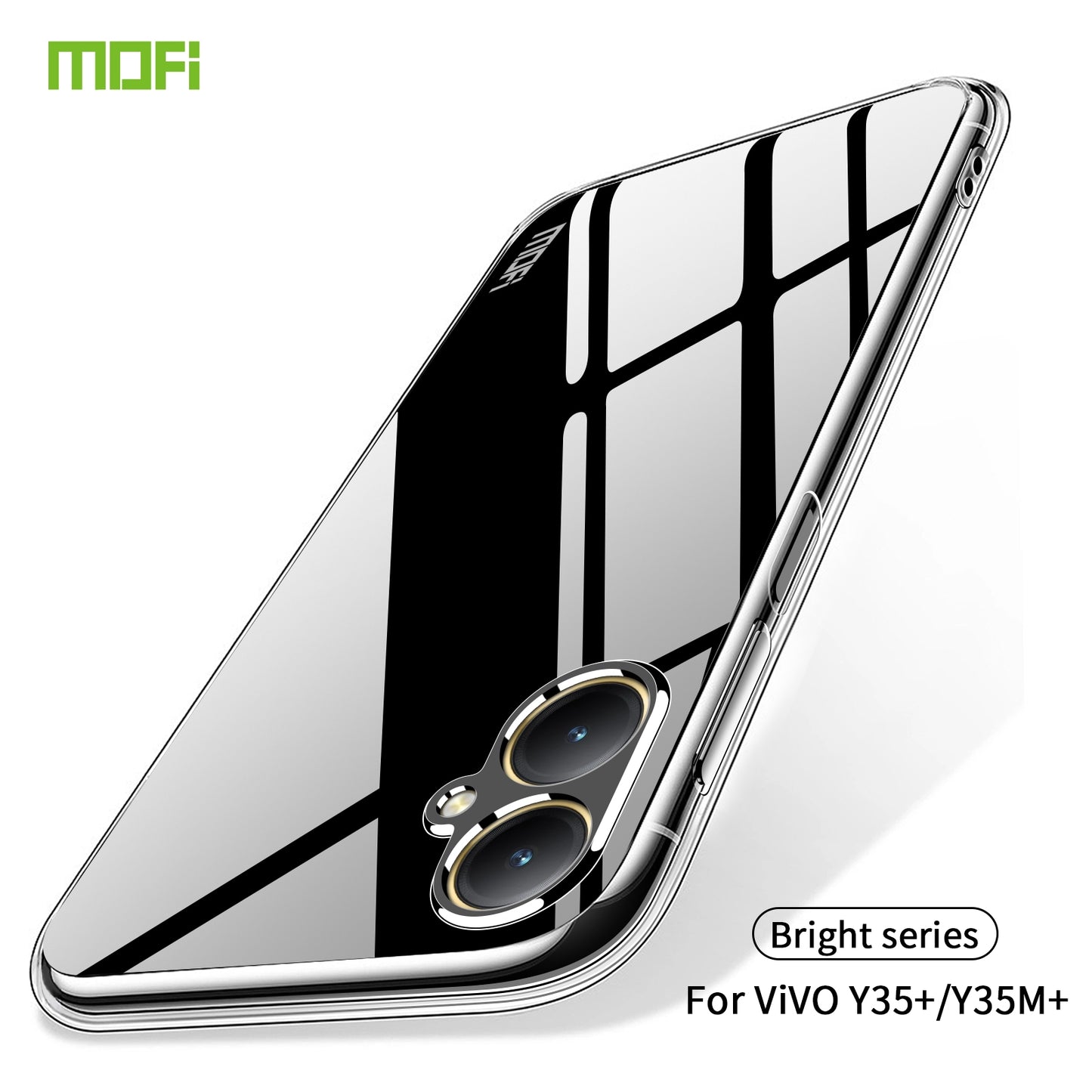 For vivo Y35+/Y35M+ Clear TPU Case - Ultra-Thin, Shockproof, Anti-Yellowing Transparent Soft Protective Cover with Precise Cutouts, Scratch Resistance & Lightweight Design