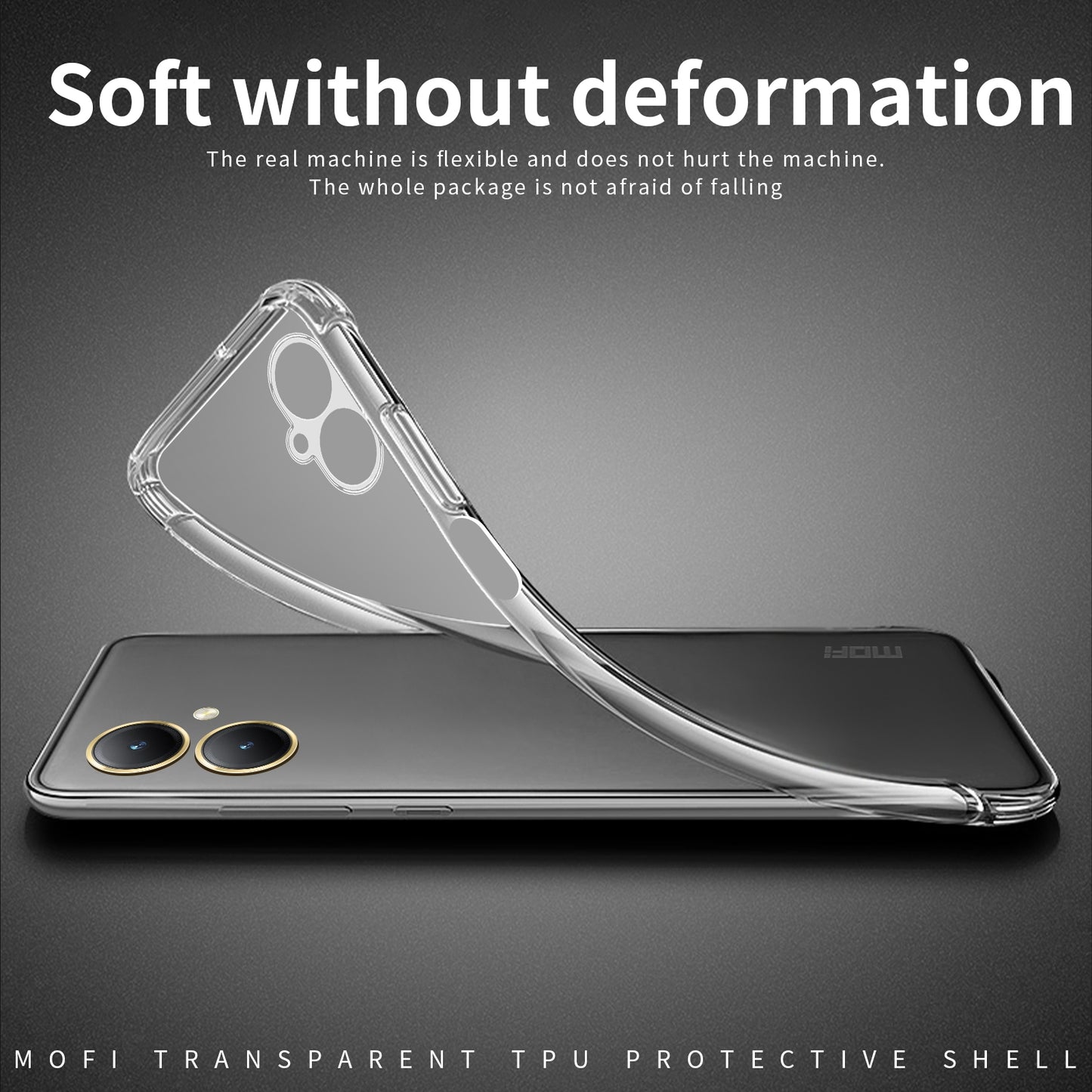 For vivo Y35+/Y35M+ Clear TPU Case - Ultra-Thin, Shockproof, Anti-Yellowing Transparent Soft Protective Cover with Precise Cutouts, Scratch Resistance & Lightweight Design
