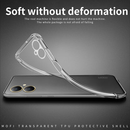 For vivo Y35+/Y35M+ Clear TPU Case - Ultra-Thin, Shockproof, Anti-Yellowing Transparent Soft Protective Cover with Precise Cutouts, Scratch Resistance & Lightweight Design