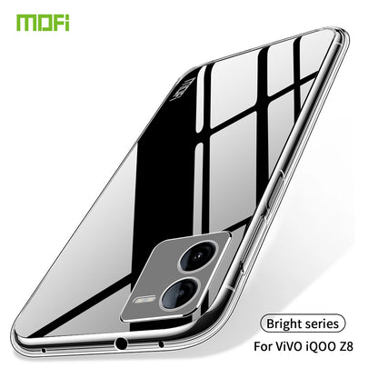 vivo iQOO Z8 Clear TPU Case - Ultra-Thin, Shockproof, Anti-Yellowing Transparent Soft Protective Cover with Precise Cutouts, Scratch Resistance & Lightweight Design