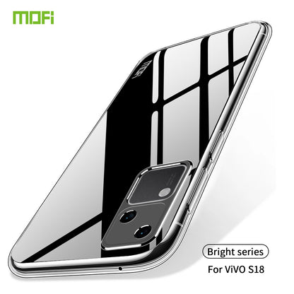 vivo S18 Clear TPU Case - Ultra-Thin, Shockproof, Anti-Yellowing Transparent Soft Protective Cover with Precise Cutouts, Scratch Resistance & Lightweight Design