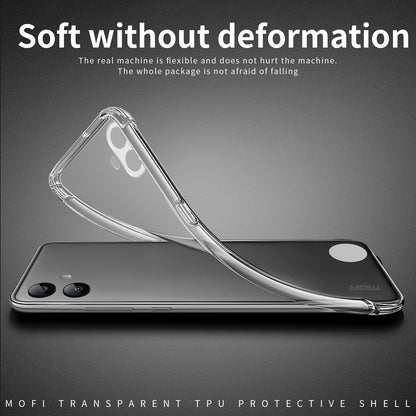 Nothing CMF Phone 1 Clear TPU Case - Ultra-Thin, Shockproof, Anti-Yellowing Transparent Soft Protective Cover with Precise Cutouts, Scratch Resistance & Lightweight Design